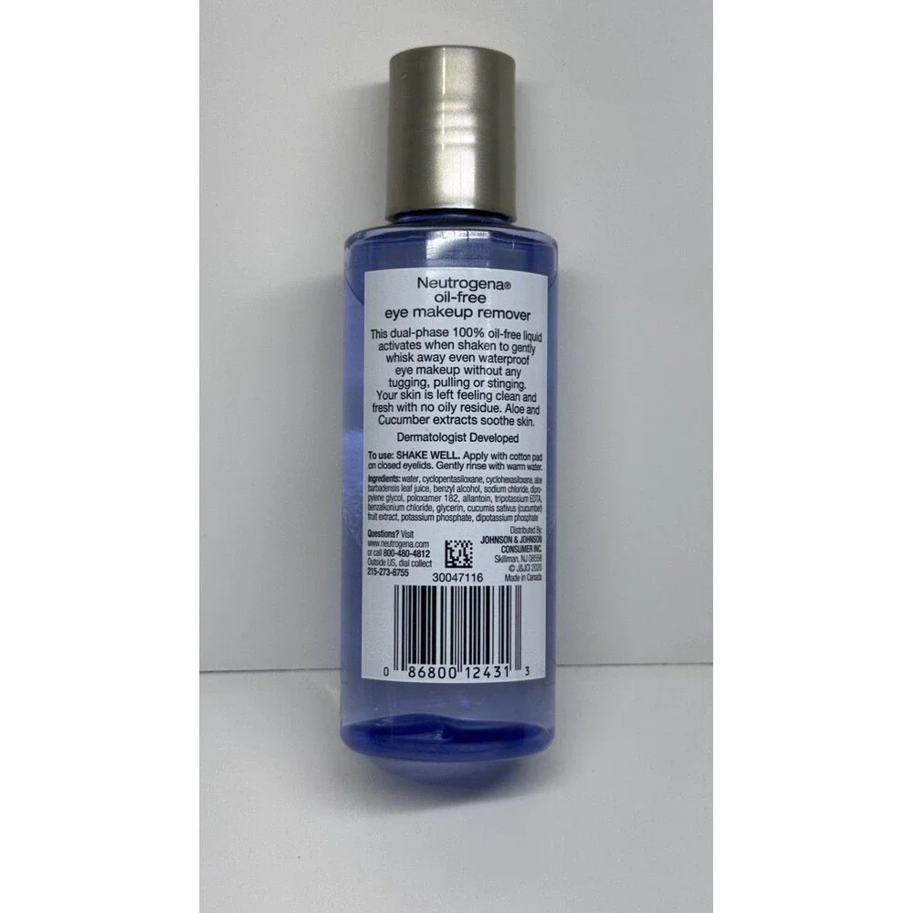 Neutrogena Oil-Free Eye Makeup Remover 3.8 Fl Oz Waterproof Mascara New